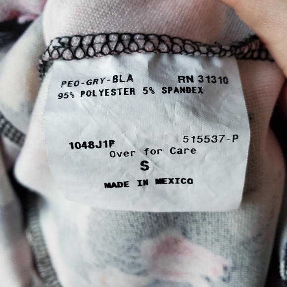 A. Byer Stretchy Flare Peplum Blouse - Picture 6 of 16